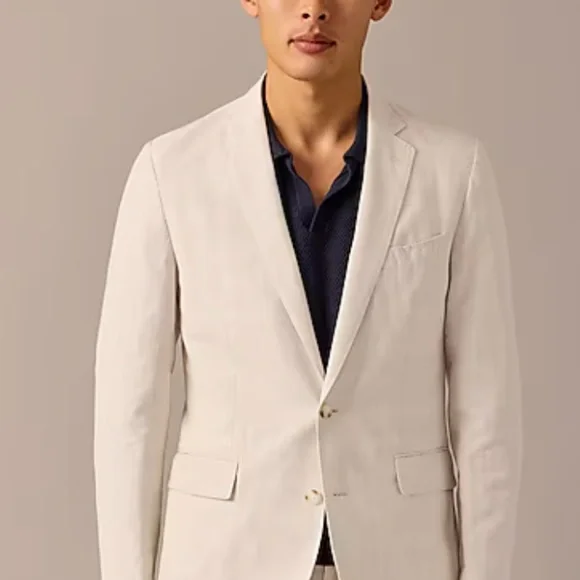 J. Crew Cream Single-Breasted Sport Coat
